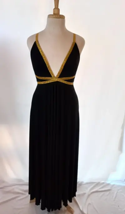 Vestido lycra lazos dorados - imagen 1
